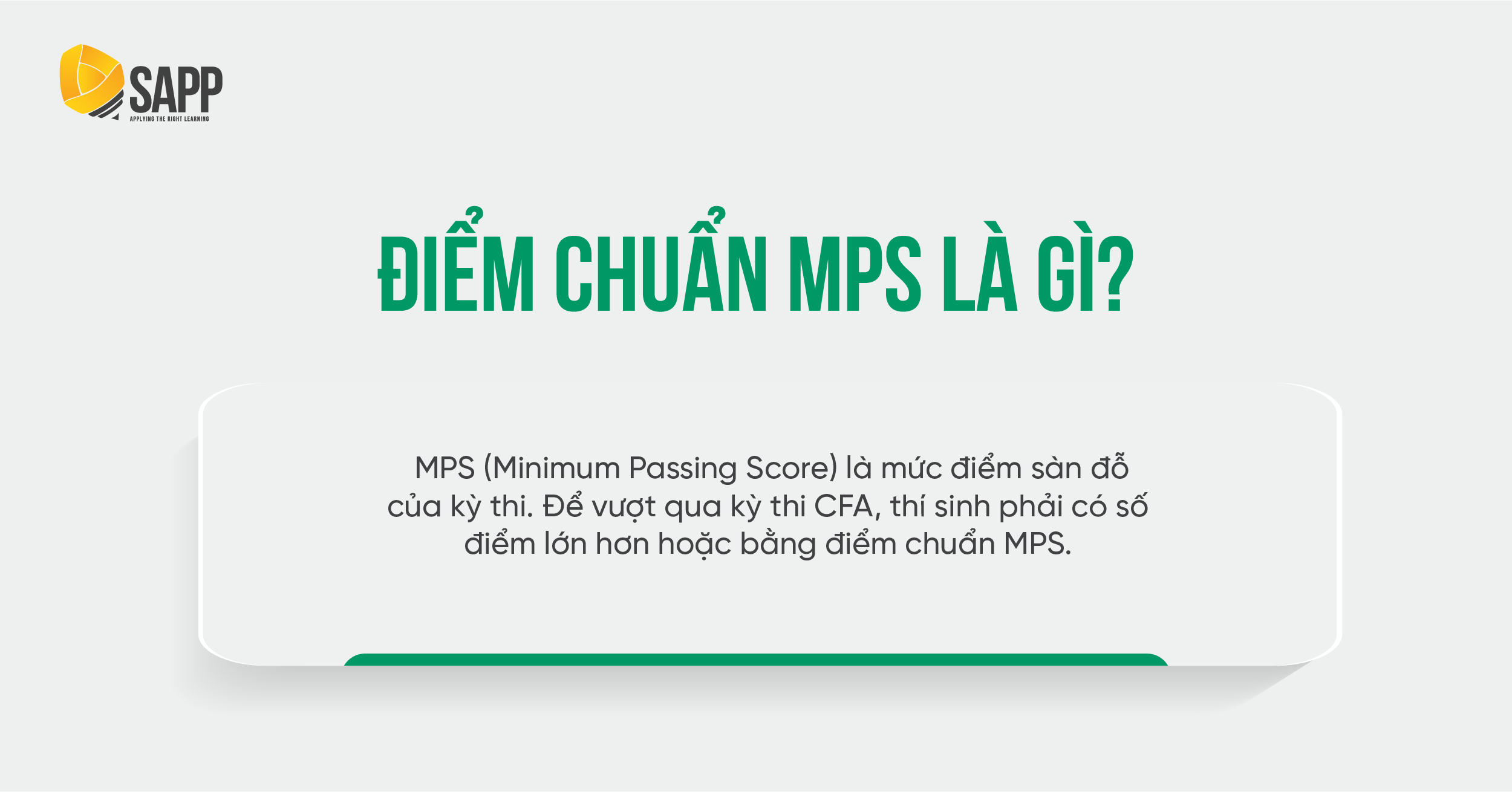 điểm chuẩn MPS là gì