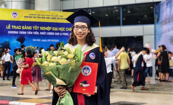 Bạn Nguyễn Tuyết Ngân tốt nghiệp Xuất Sắc chuyên ngành Tài chính Ngân hàng chương trình Tiên Tiến ĐH Kinh tế Quốc dân