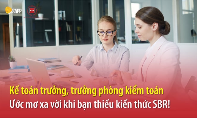 Kế toán trưởng, trưởng phòng kiểm toán - Ước mơ xa vời khi bạn thiếu kiến thức SBR!