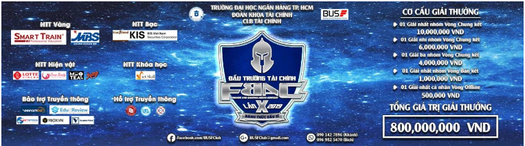 Hình 8 - Poster Cuộc thi Đấu trường tài chính (FBAC) năm 2019