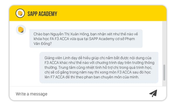khóa học Financial Accounting (FA F3 ACCA) tại SAPP Academy