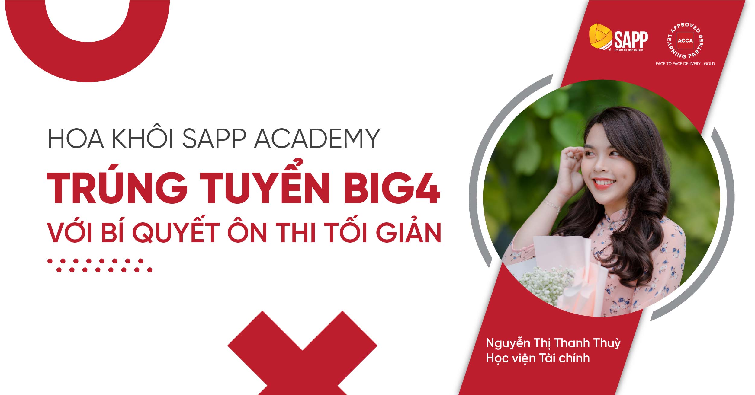 THANH THÙY - HOA KHÔI SAPP ACADEMY TRÚNG TUYỂN BIG4 VỚI BÍ QUYẾT ÔN THI TỐI GIẢN