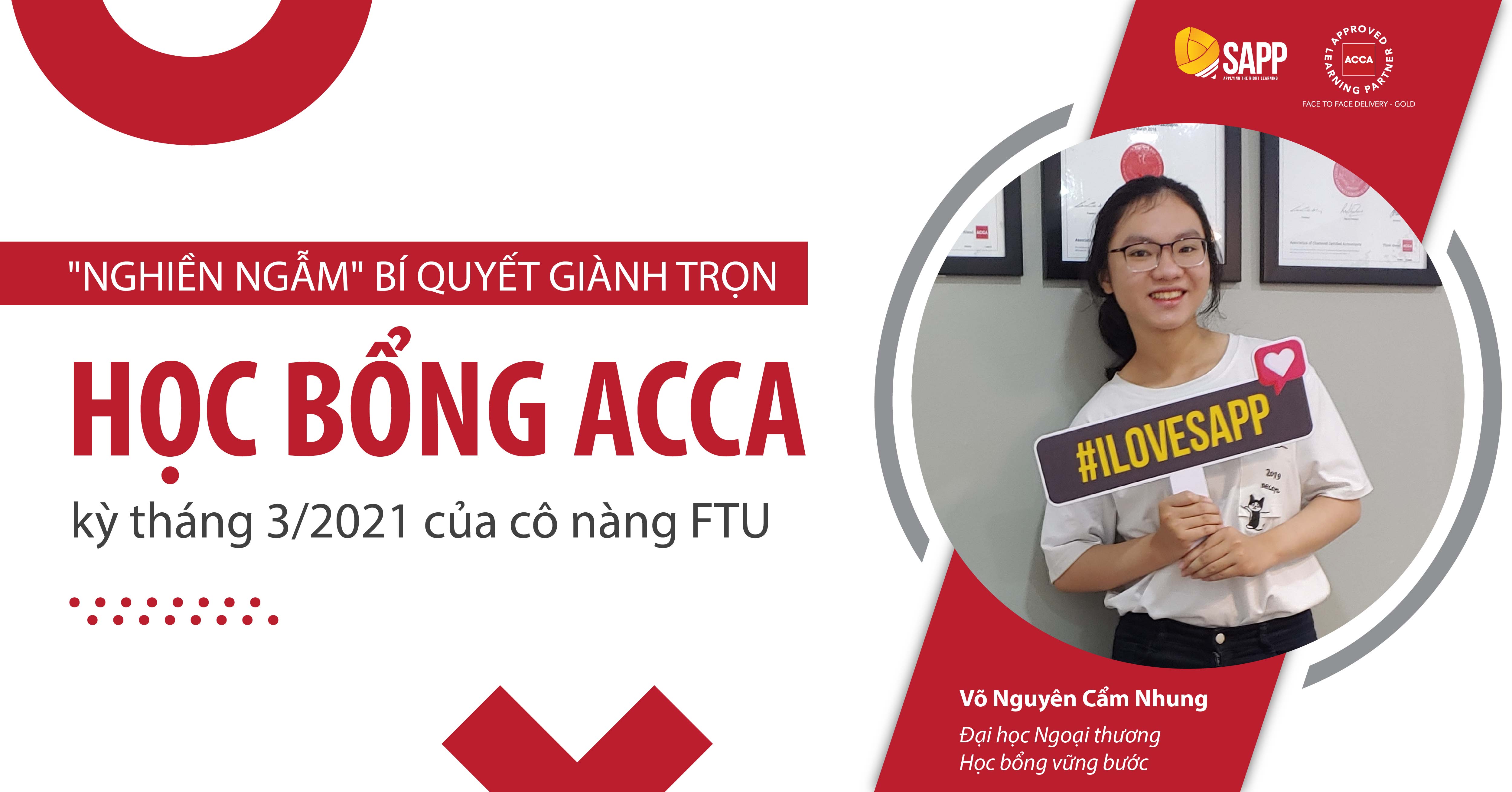 Học bổng ACCA kỳ tháng 3/2021 - SAPP Academy