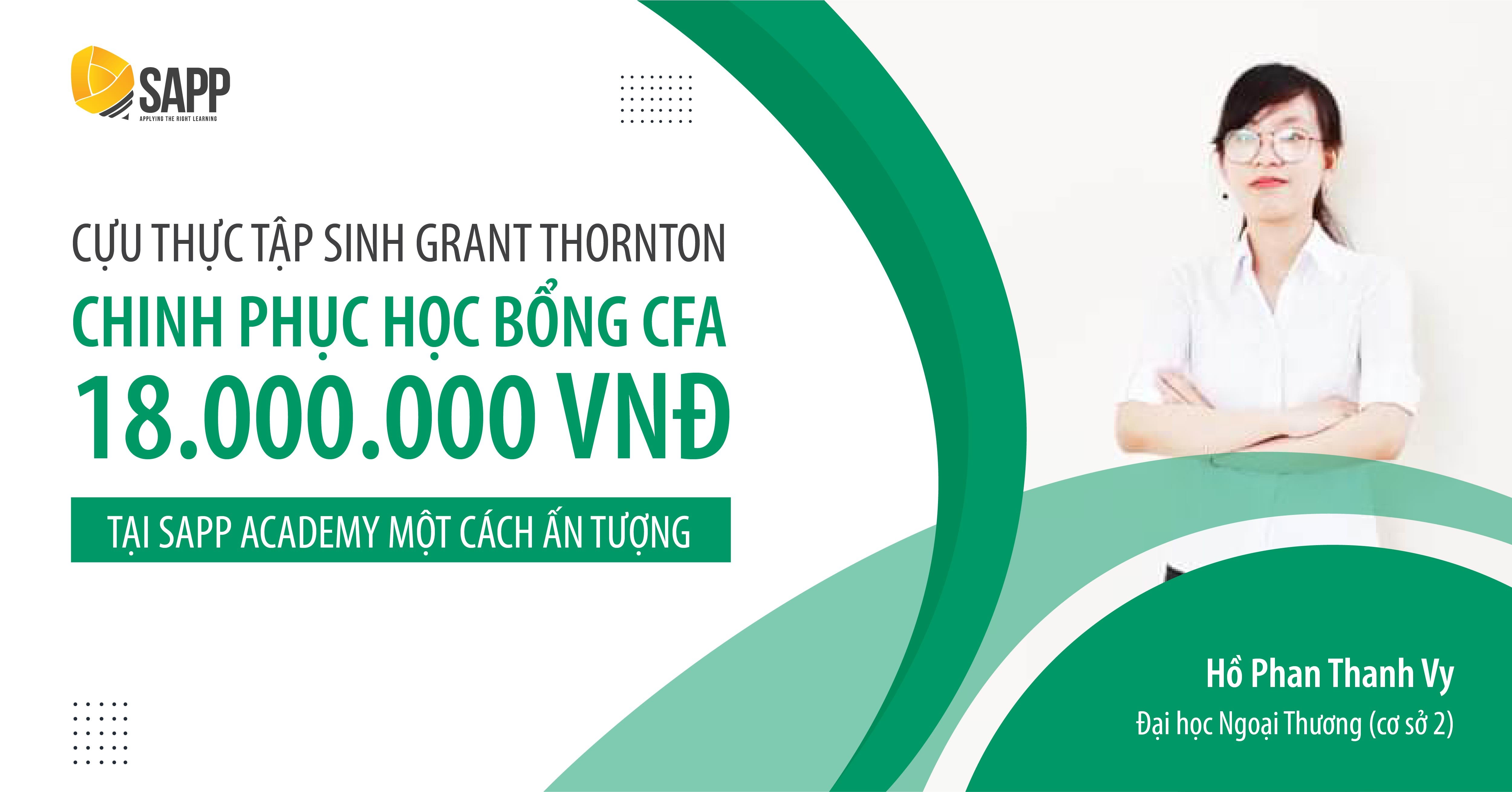 Cô nàng FTU chinh phục học bổng CFA 18.000.000 VNĐ một cách ấn tượng