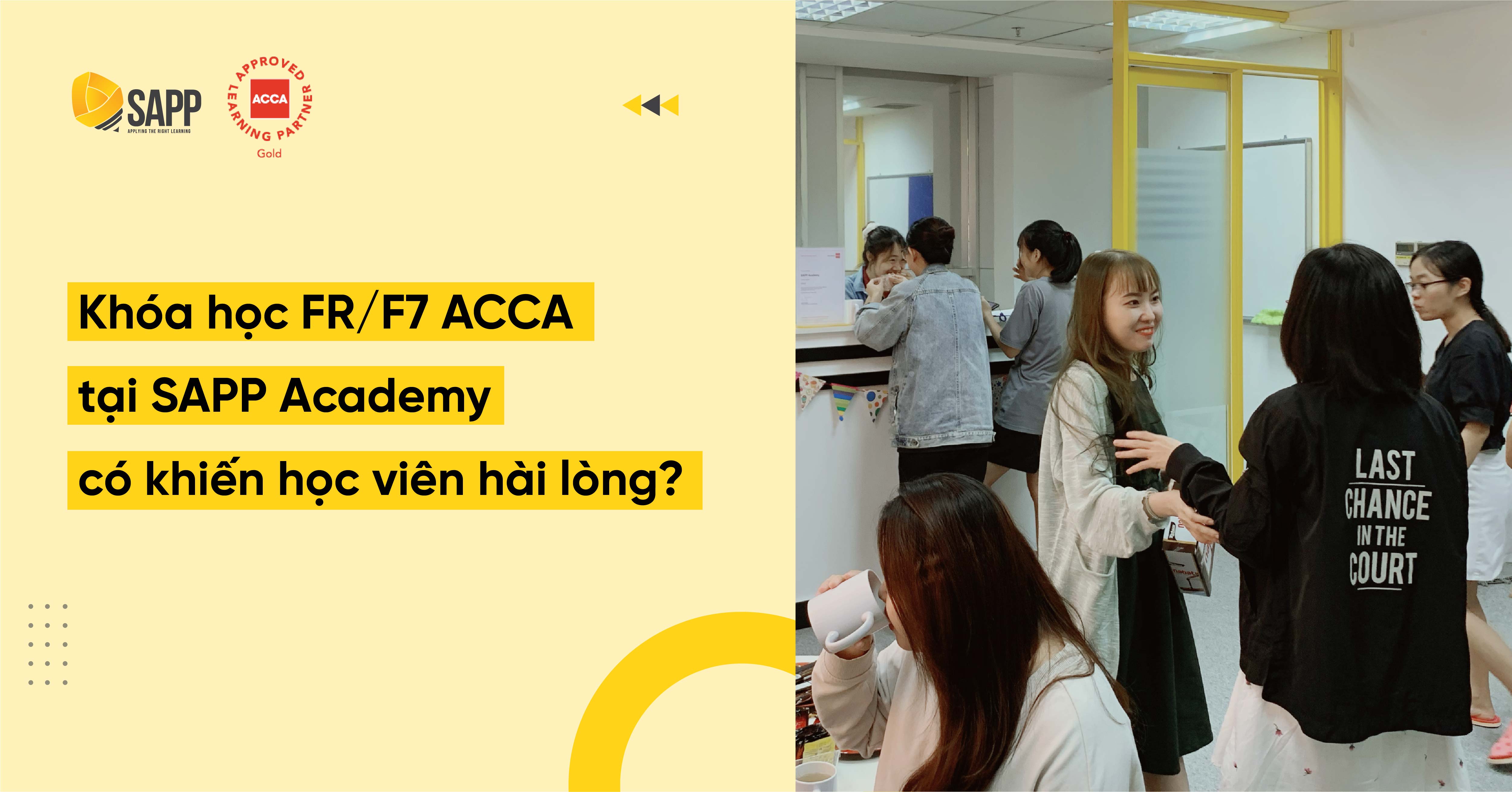 Khóa học FR/F7 ACCA tại SAPP Academy